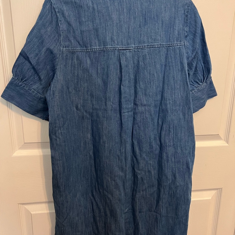 Old Navy Blue Denim Shirt Dress- size M NWT - Picture 10 of 13